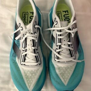 New Balance Women's Fuelcell Super comp elite White and Blue/Green Running Shoes
